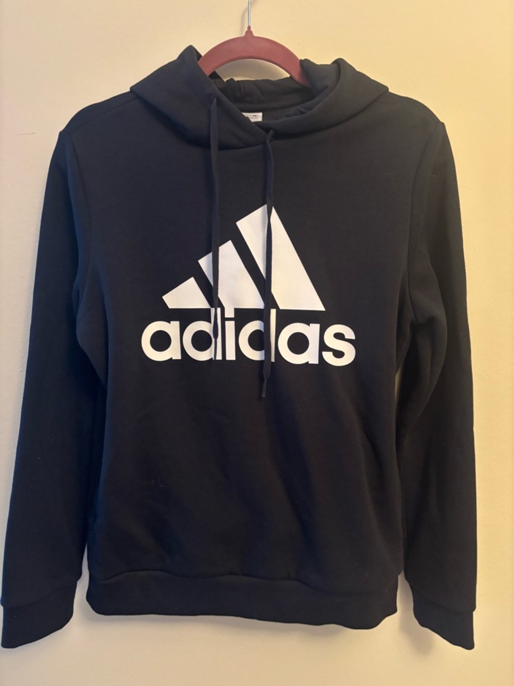 Adidas Women’s Black Hoodie with White Logo